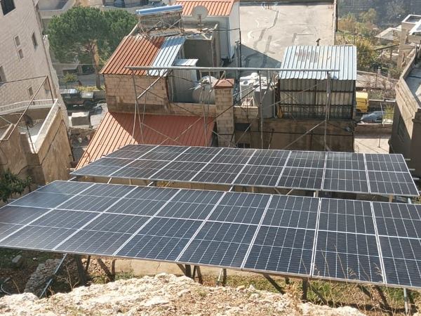 Array on the terrace frame