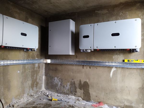 String inverters on the wall