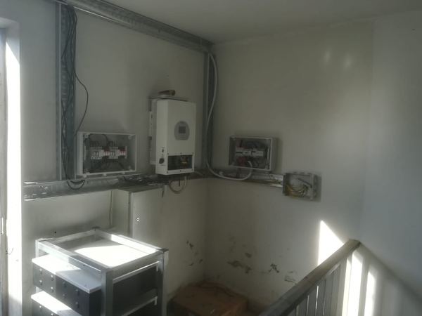 Inverter and battery rack in the equipment room