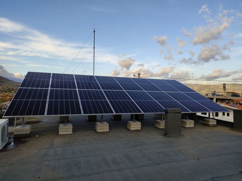 Ballasted rooftop array