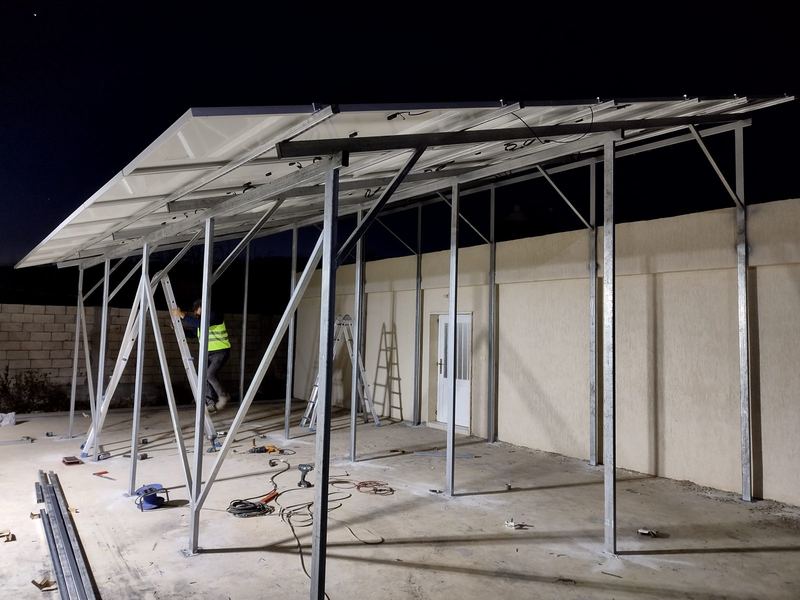 Raised array frame