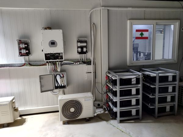 Inverter and battery racks